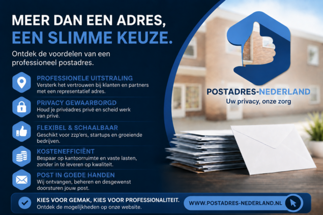 Postadres-Nederland.nl is dé specialist in het afschermen van woonadressen voor eenmanszaken.
